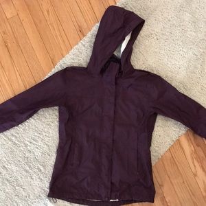 Eggplant purple Marmot Precious Rain jacket, small